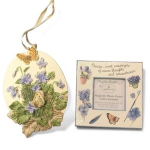Hallmark Marjalein Bastin Keepsake Ornament & Magnet Photo Frame Bundle